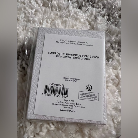 New in box  Dior silver phone charm - Picture 5 of 11